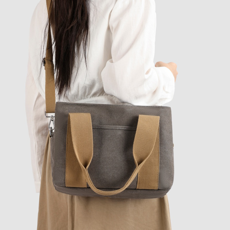 Women Bags Grey - Tiptoegirls Tas Tote Kanvas Abu-abu Serbaguna
