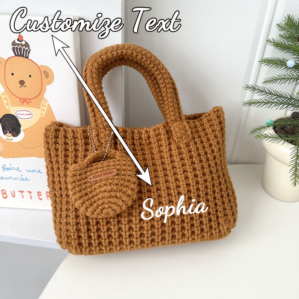Crochet Market Bag - Tas Rajut Nama Kustom Wanita Buatan