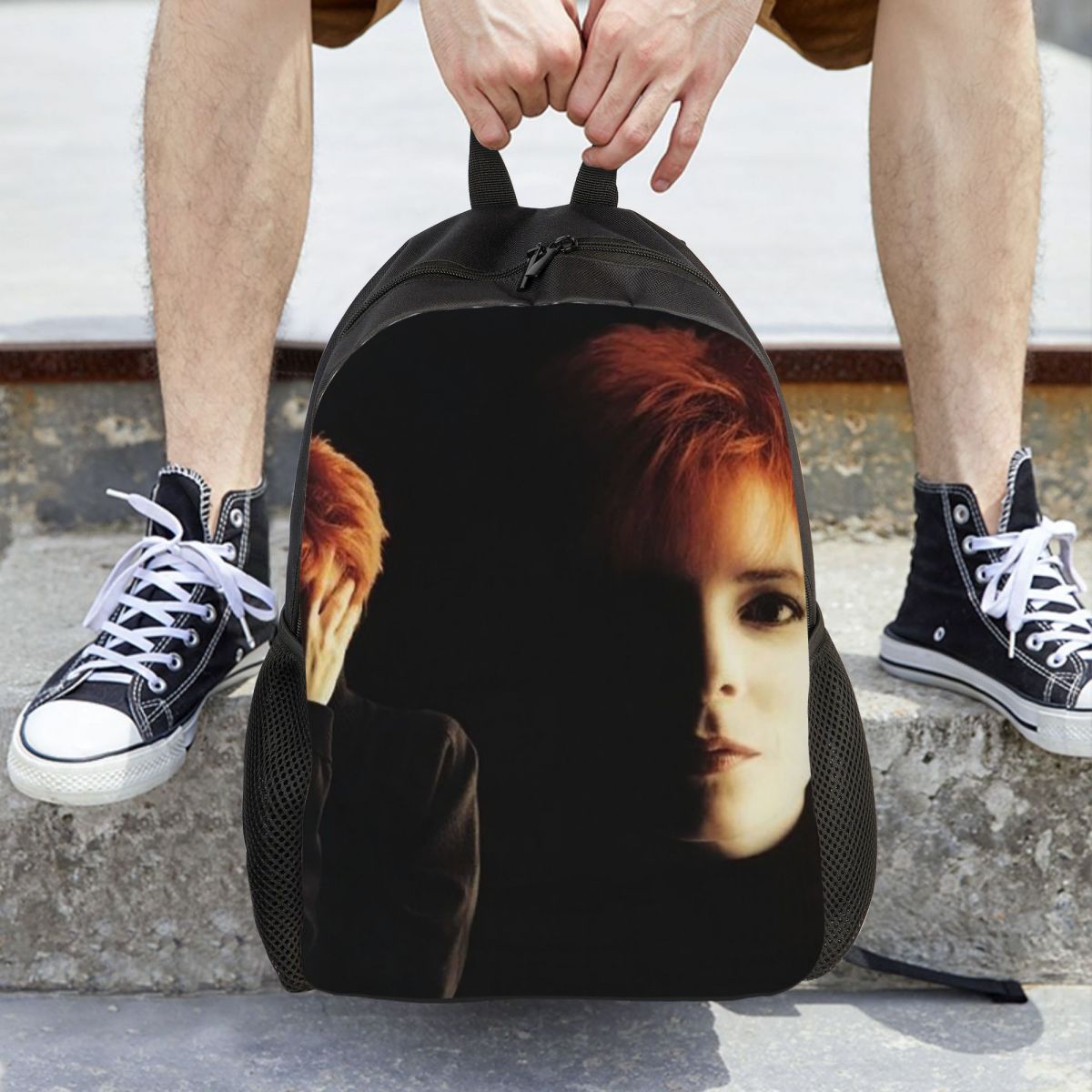Women Bags Farmers - Mylene Farmer Desenchantee Backpack Daypack Tas