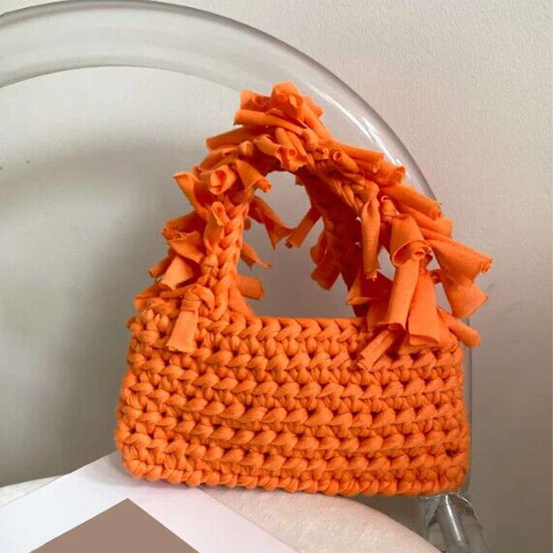 Women'S Bags Holiday - Tas Genggam Wanita Tenun Tangan Musim
