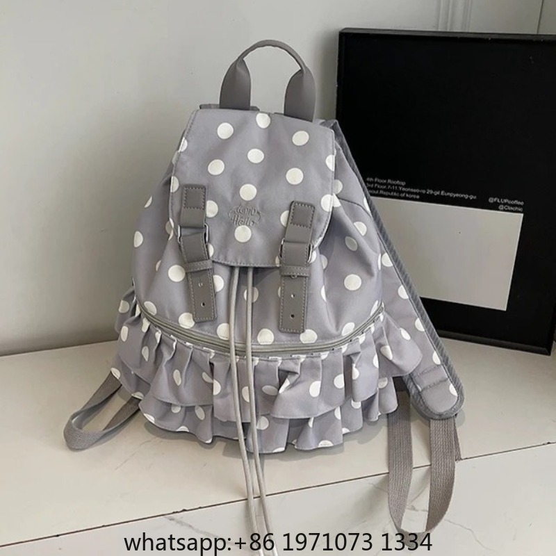 Ruffles Spliced ​​Mochilas Muj - Women'S Bags Holiday ulasan dan harga