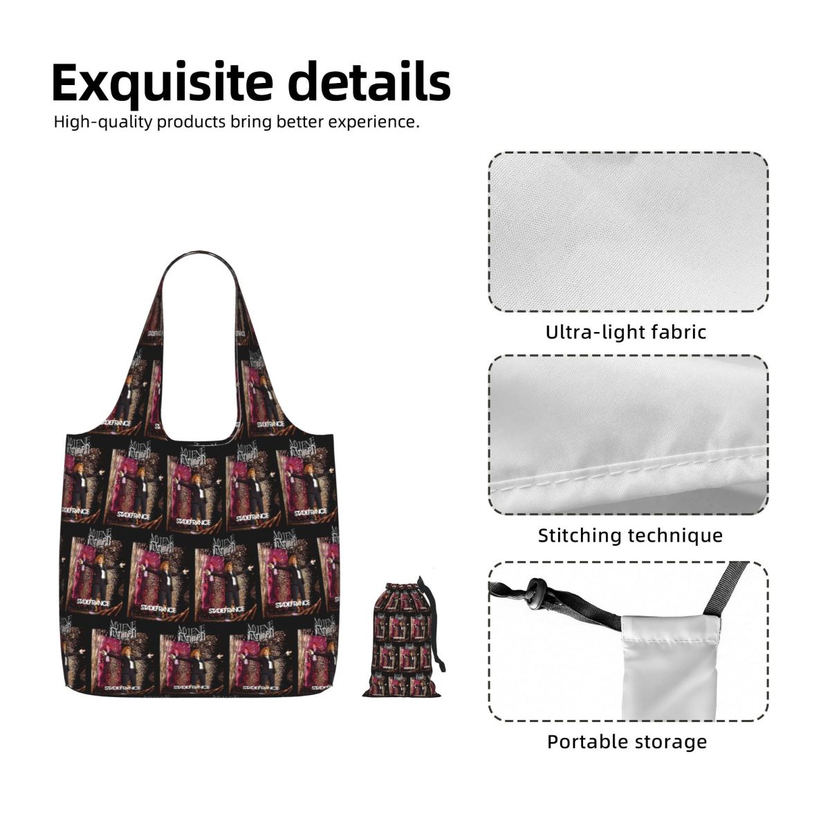 Tas Belanja Kanvas Stade De Fr - Women Bags Farmers ulasan dan harga