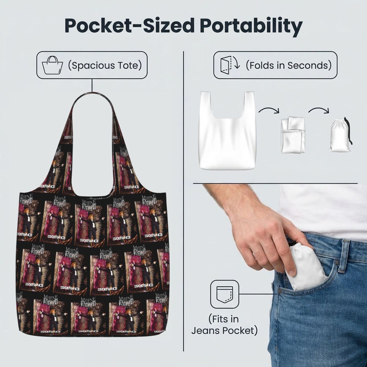 Tas Belanja Kanvas Stade De Fr - Women Bags Farmers ulasan dan harga