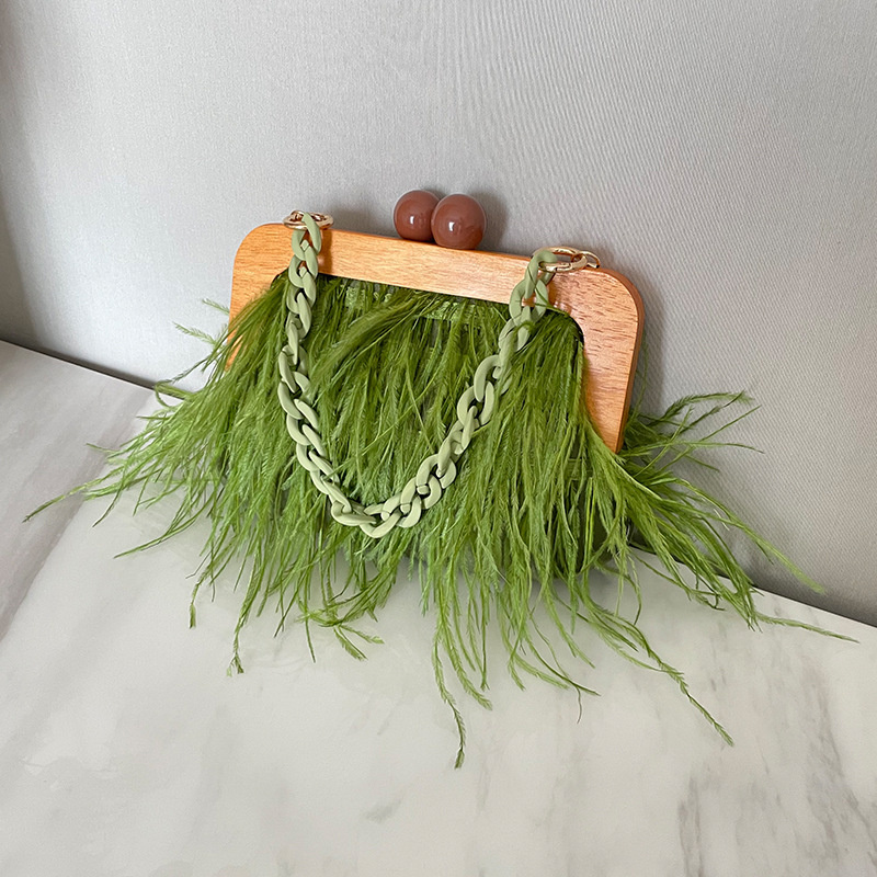 Tas Clutch Malam Mewah Berbulu - Women'S Bags Holiday ulasan dan harga