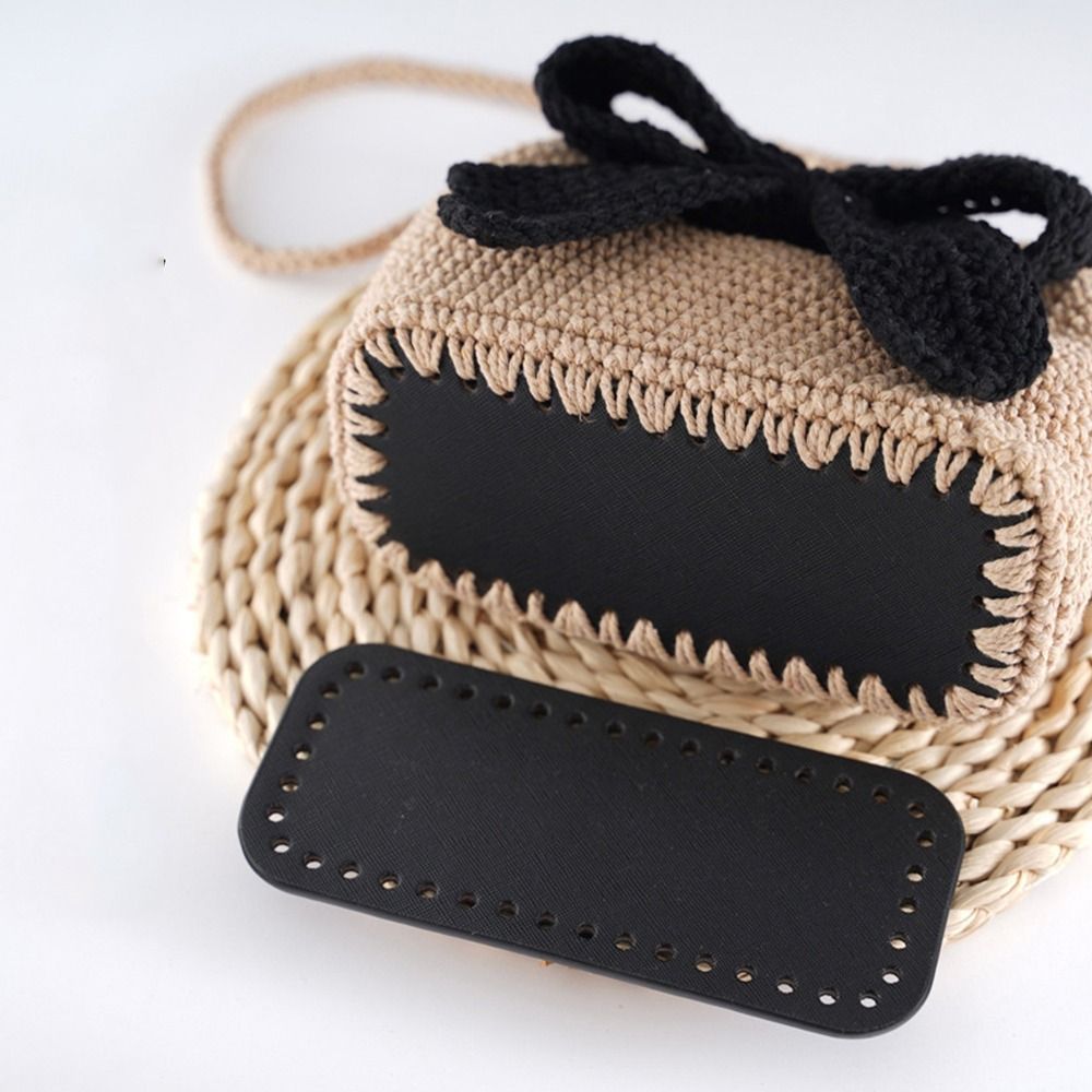 Alas Tas Rajut Kulit PU Portab - Crochet Market Bag ulasan dan harga