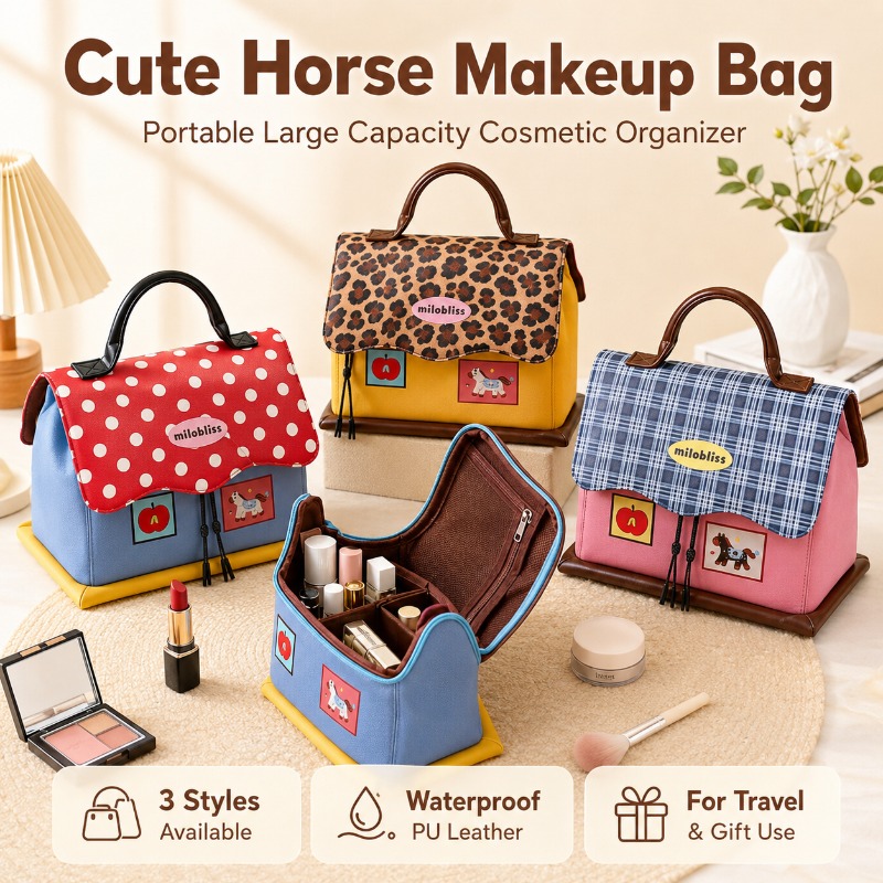 Tas Rias Kuda Lucu Tahan Air K - Women Vanity Bags ulasan dan harga