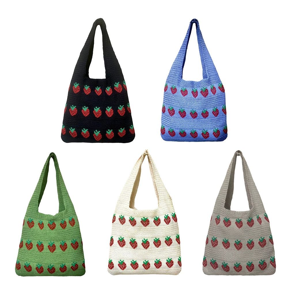 Tas Tangan Wanita Desain Rajut - Crochet Market Bag ulasan dan harga