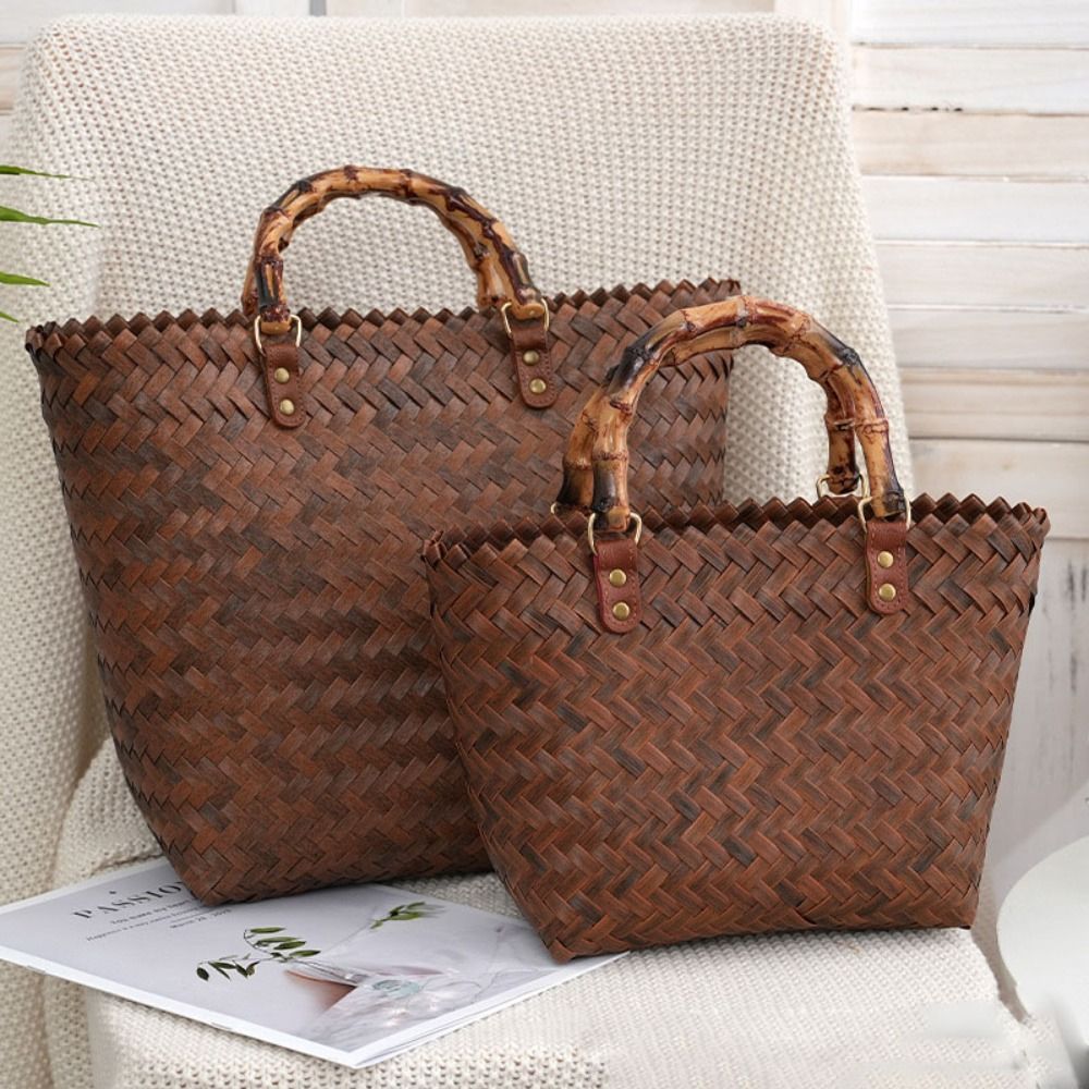 Tas Tangan Pegangan Bambu Kapa - Crochet Market Bag ulasan dan harga