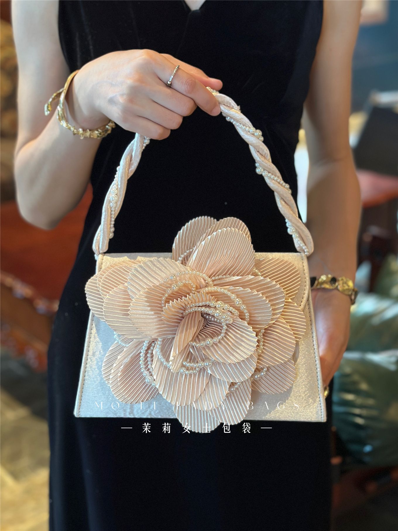 Tas Tangan Bunga Kelopak Pranc - Women'S Bags Holiday ulasan dan harga