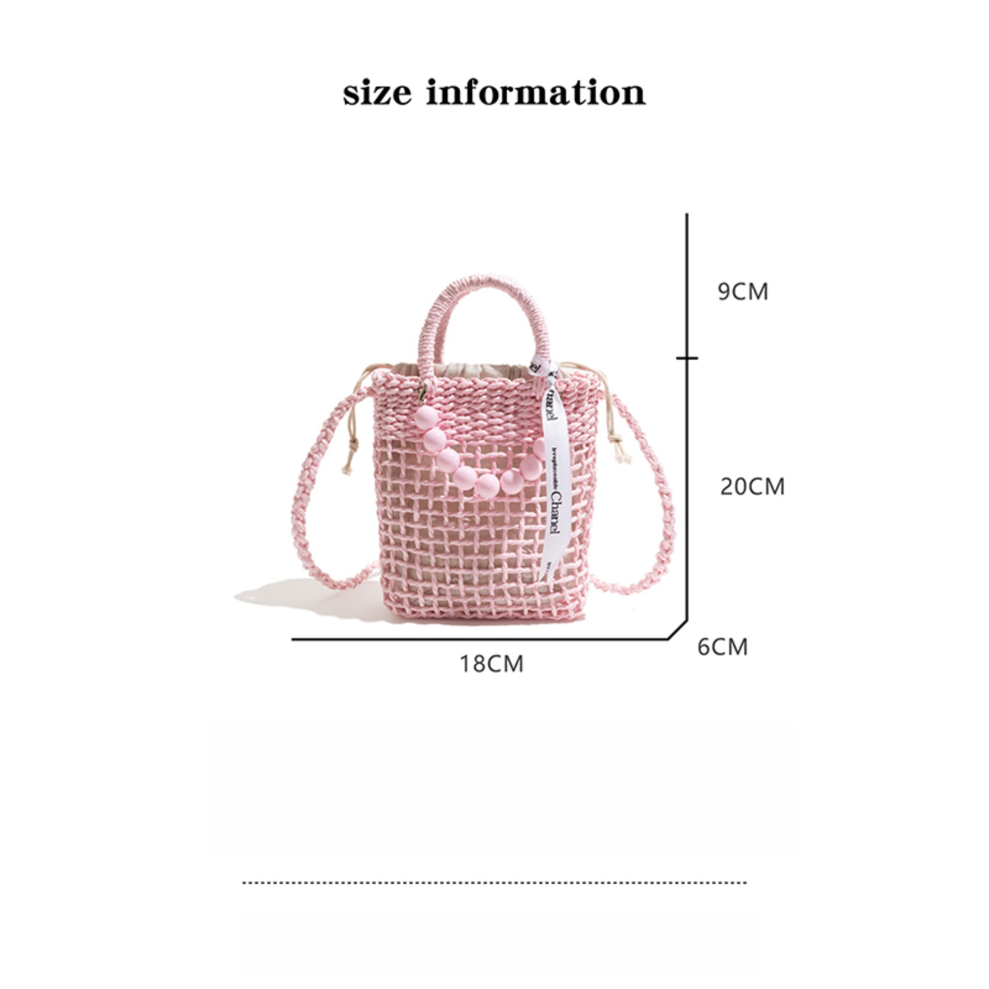 Tas Tangan Ember Jerami Ringka - Women'S Bags Holiday ulasan dan harga