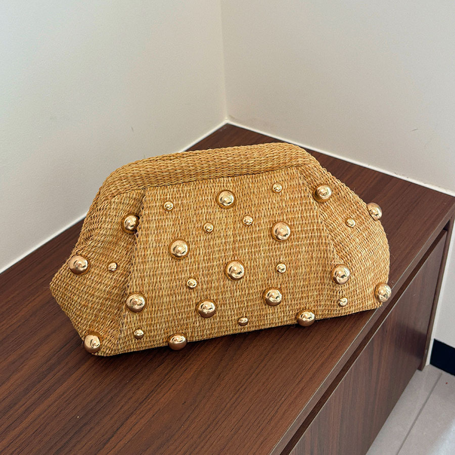 Tas clutch anyaman jerami gaya - Women'S Bags Holiday ulasan dan harga