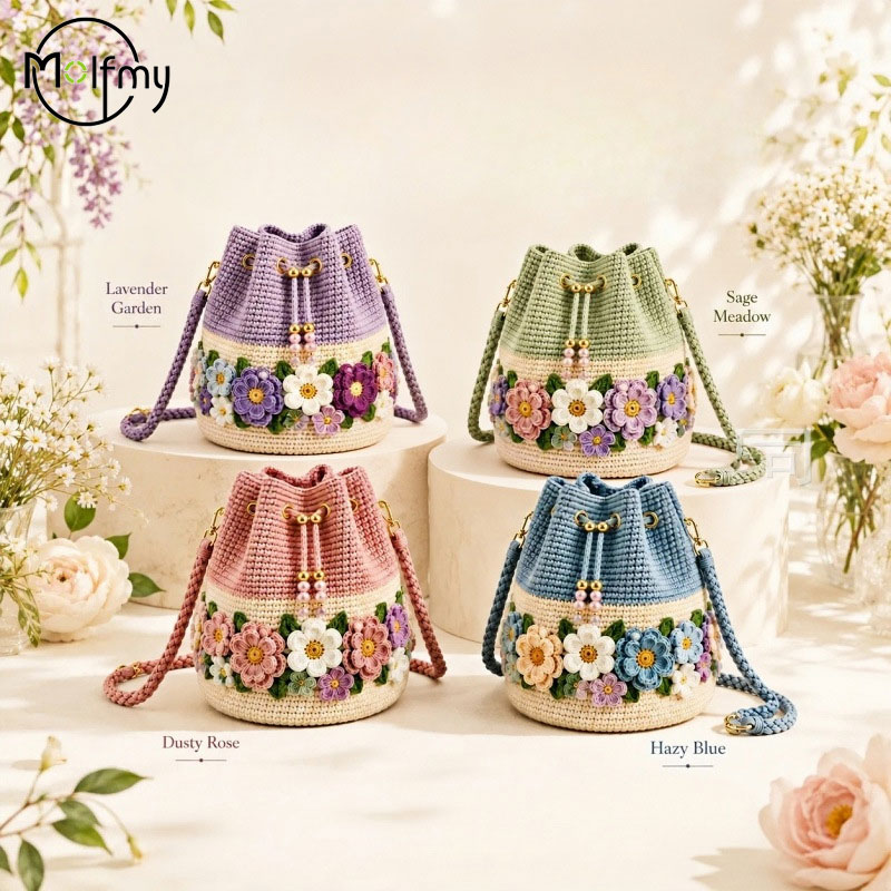 Tas Selempang Rajut Bunga Buat - Crochet Market Bag ulasan dan harga
