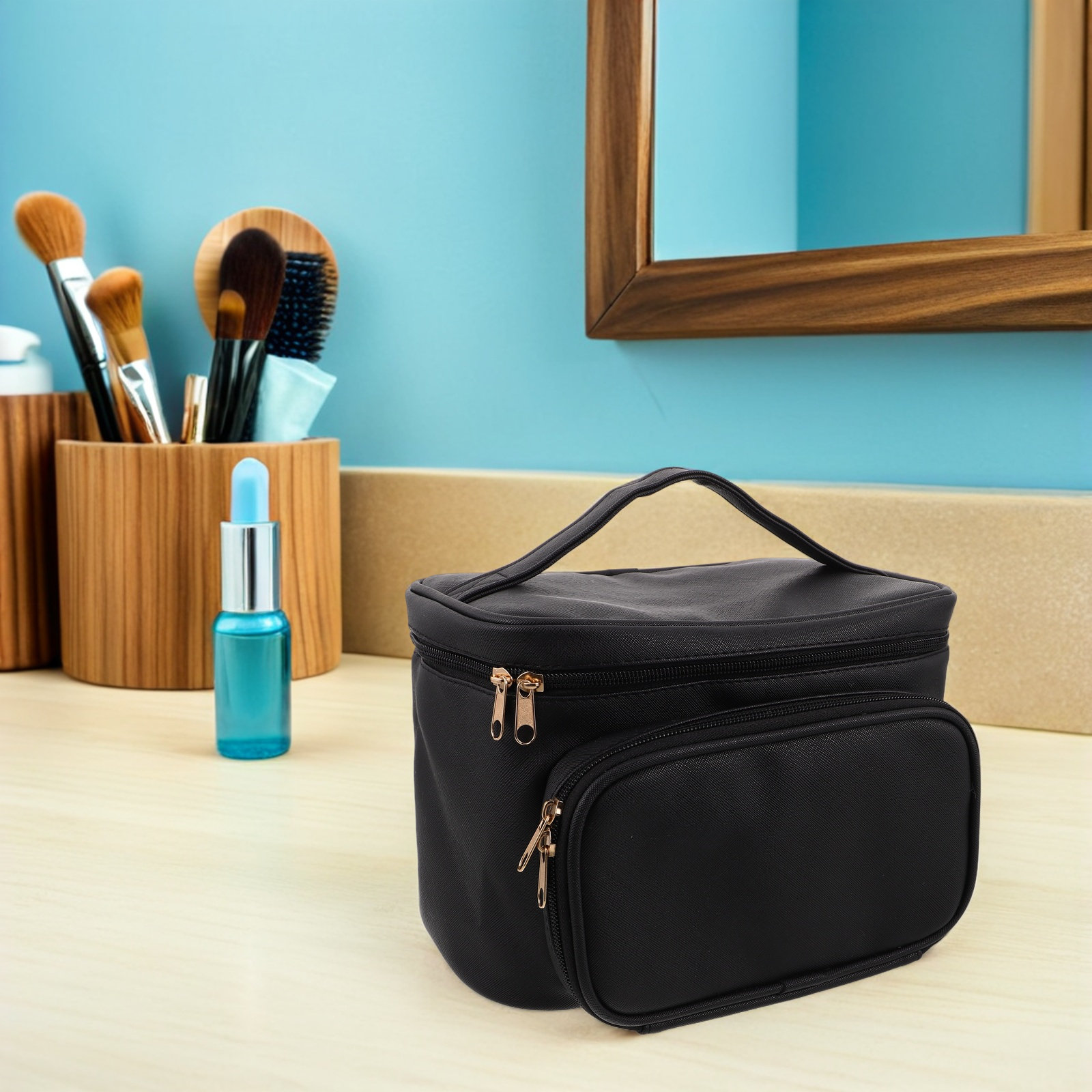 Tas Makeup PU Tahan Air untuk  - Women Vanity Bags ulasan dan harga