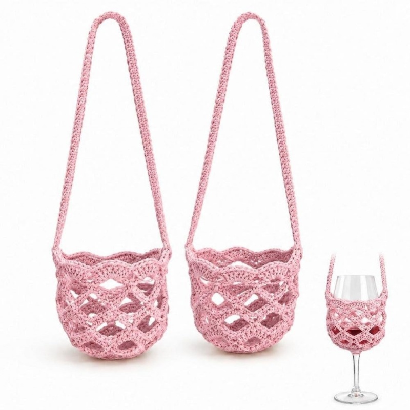 Tas Selempang Rajutan Sederhan - Crochet Market Bag ulasan dan harga