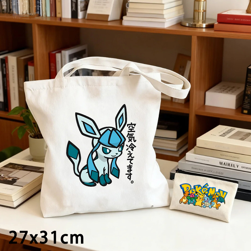 2PCS Set Tas Kanvas Pokemon da - Women Bags Daily Use ulasan dan harga
