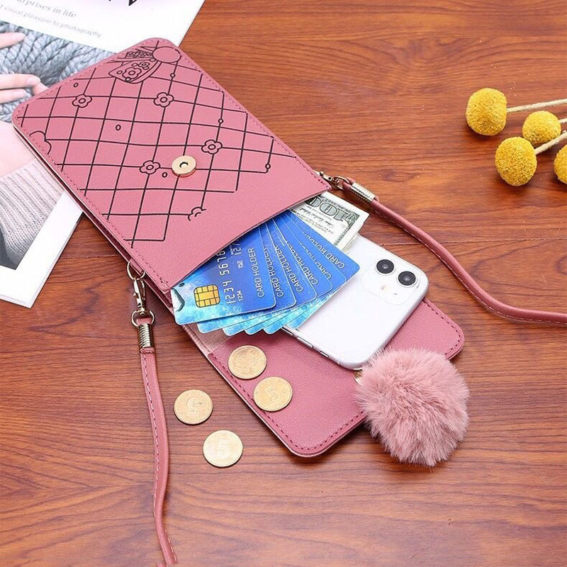 Tas Ponsel Layar Sentuh Pola K - Women Bags Daily Use ulasan dan harga