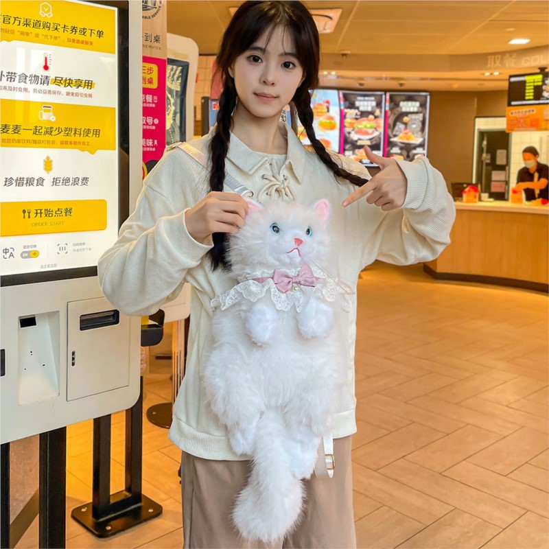 Ransel Kucing Lucu untuk Anak  - Women Bags Grey ulasan dan harga