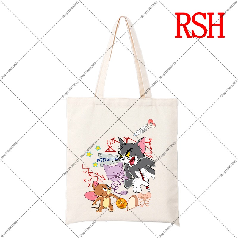 Tom dan Jerry Tas Kanvas Lucu  - Women Bags Daily Use ulasan dan harga