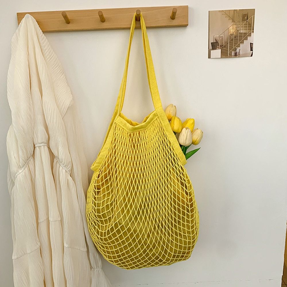 Tas Belanja Katun Tahan Lama,  - Crochet Market Bag ulasan dan harga