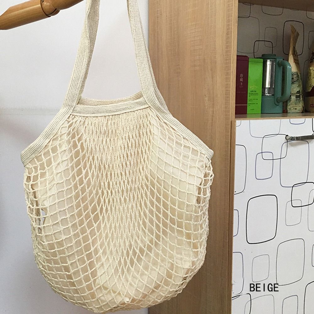 Tas Belanja Katun Tahan Lama,  - Crochet Market Bag ulasan dan harga