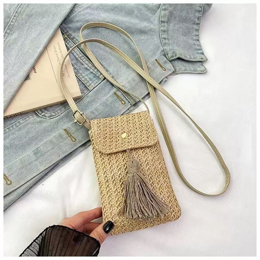 Tas Selempang Jerami Wanita Mi - Women'S Bags Holiday ulasan dan harga